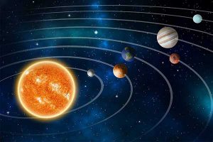 ¿Cómo mantiene el Sol los planetas a su alrededor?